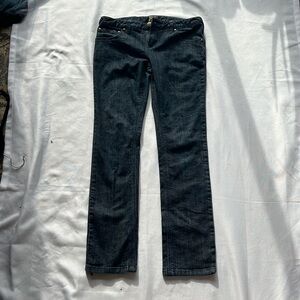 Free People slim straight cut dark jeans size 30